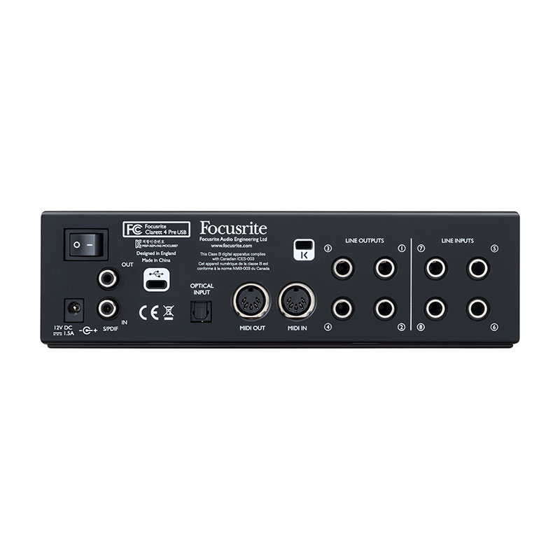 کارت صدا فوکوسرایت Focusrite Clarett 4Pre USB