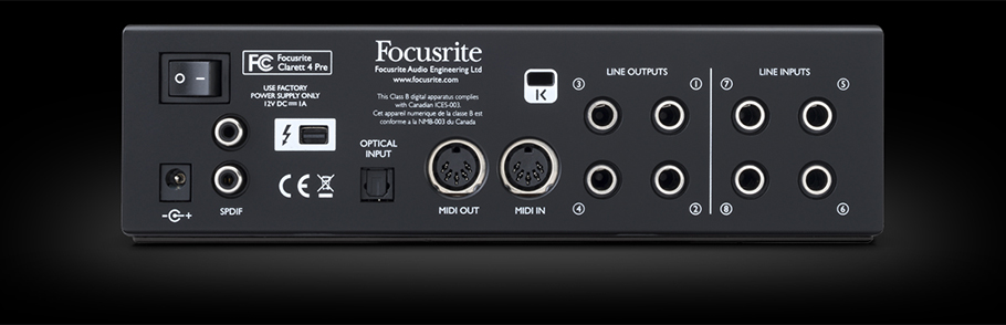 کارت صدا مخصوص سیستم عامل مک Focusrite Clarett 4Pre