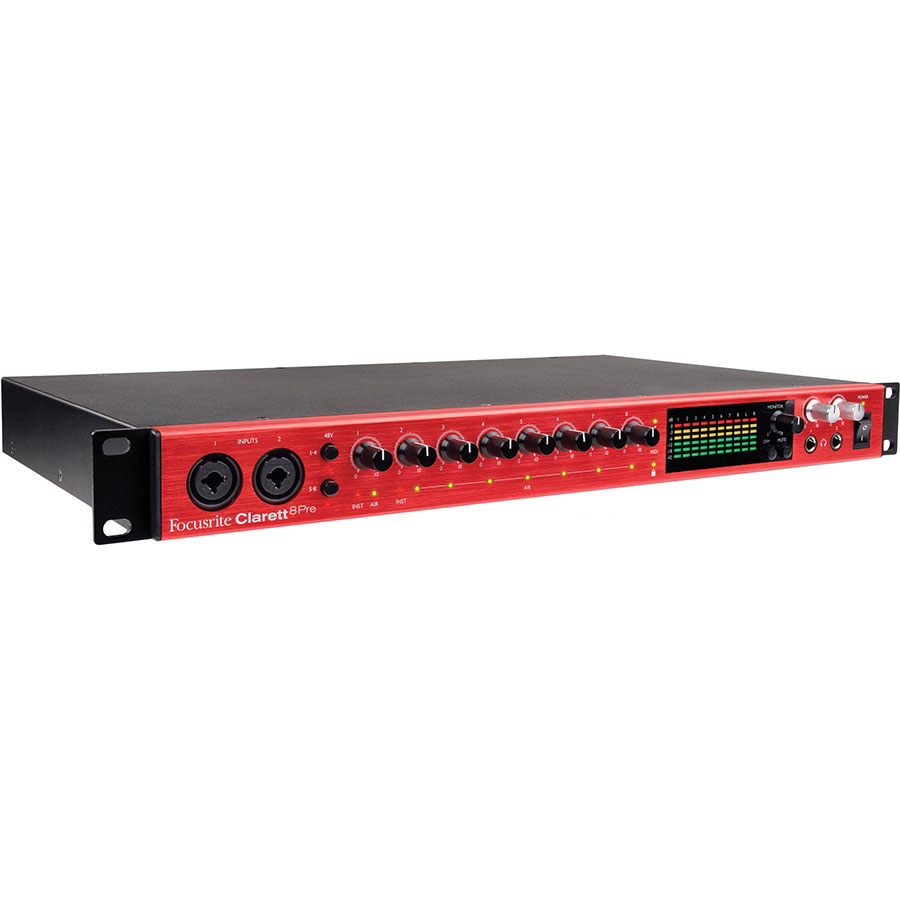 کارت صدا مخصوص سیستم عامل مک فوکوسرایت Focusrite Clarett 8Pre