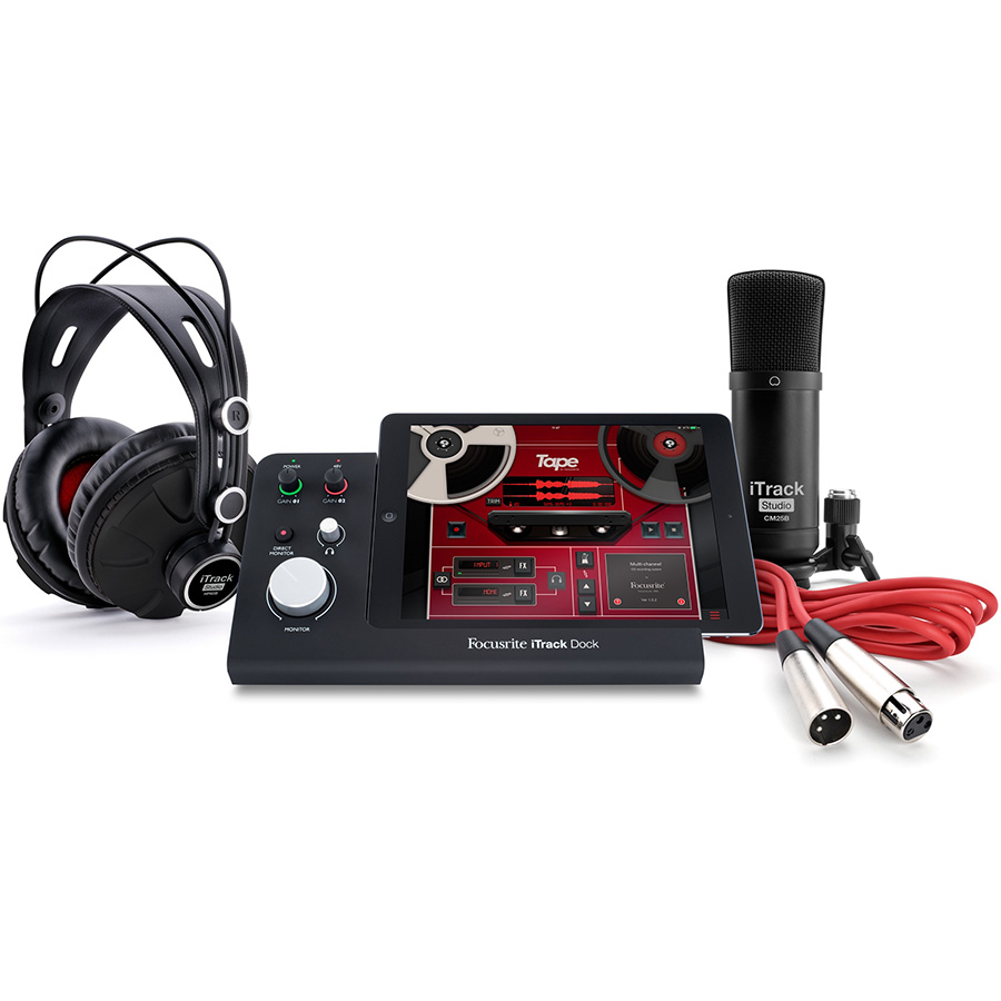 قیمت خرید فروش کارت صدا و پکیج استودیو مخصوص آیپد فوکوسرایت Focusrite iTrack Dock Studio Pack