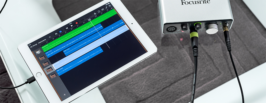 Focusrite iTrack Solo کارت صدا با قابلیت اتصال به آیپد