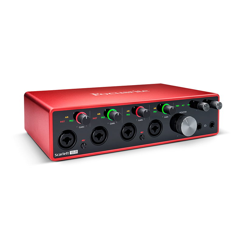 کارت صدا فوکوسرایت Focusrite Scarlett 18i8 3rd Gen