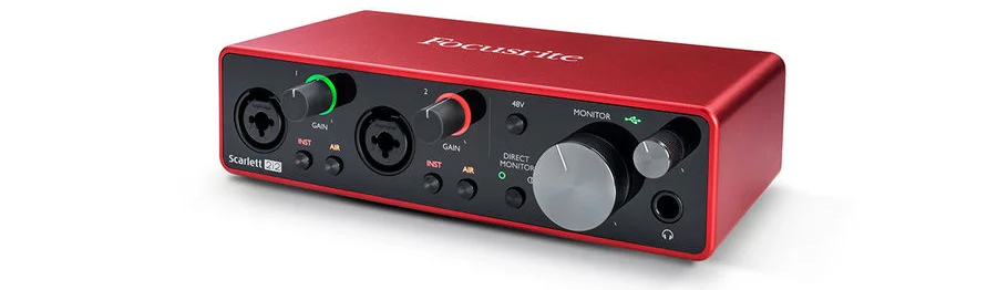 کارت صدا Focusrite Scarlett 2i2 Studio 3rd Gen Recording Bundle