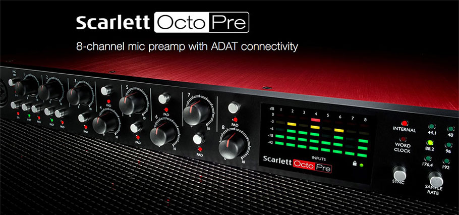 Focusrite Scarlett OctoPre پری آمپ