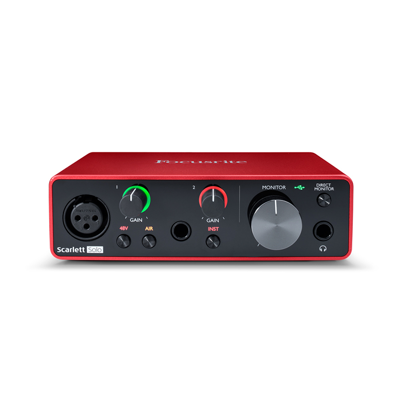 قیمت خرید فروش کارت صدا فوکوسرایت Focusrite Scarlett Solo 3rd Gen
