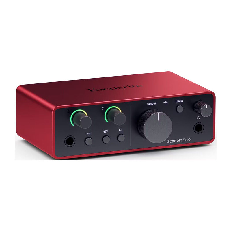 کارت صدا فوکوسرایت Focusrite Scarlett Solo 4th Gen