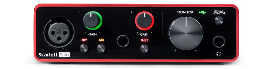 کارت صدا Focusrite Scarlett Solo Studio 3rd Gen Recording Bundle