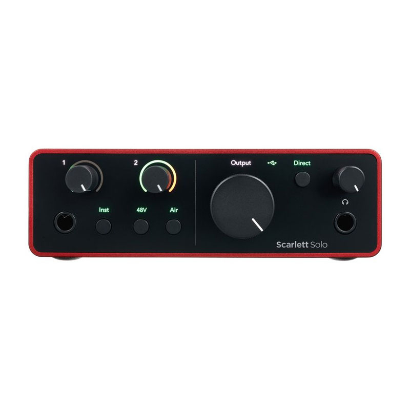 کارت صدا فوکوسرایت Focusrite Scarlett Solo Studio 4th Gen