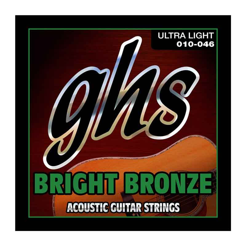 قیمت خرید فروش سیم گیتار آکوستیک جی اچ اس GHS Bright Bronze Acoustic Guitar Strings 10-46