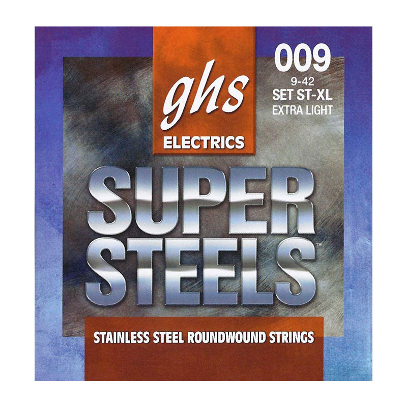 قیمت خرید فروش سیم گیتار الکتریک جی اچ اس GHS GBL super steels electric Guitar strings 09-42