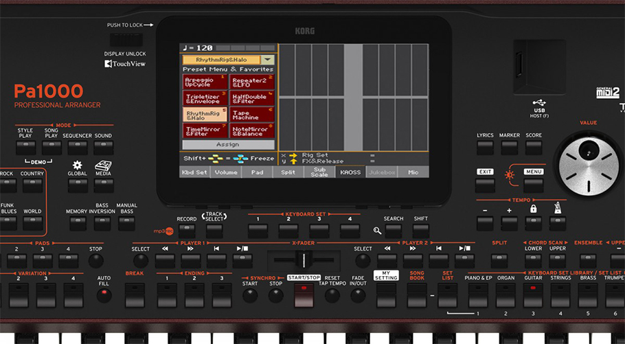 KORG Pa1000 کیبورد ارنجر موسیقی