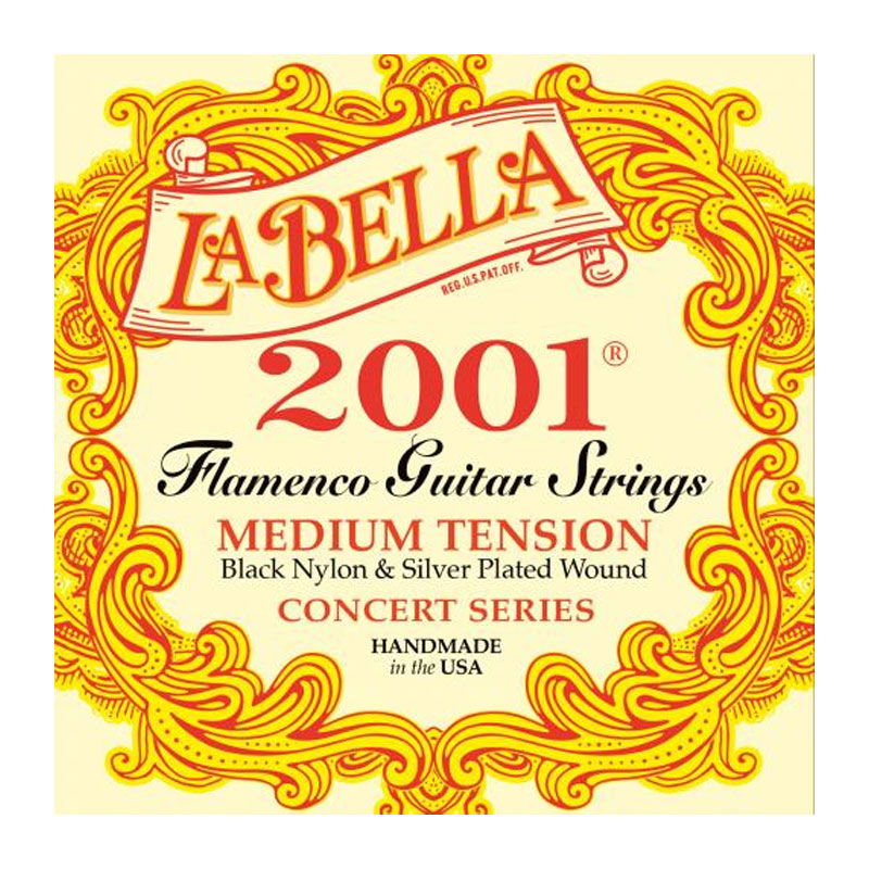 قیمت خرید فروش سیم گیتار کلاسیک لابلا La Bella 2001 Flamenco-Medium Tension