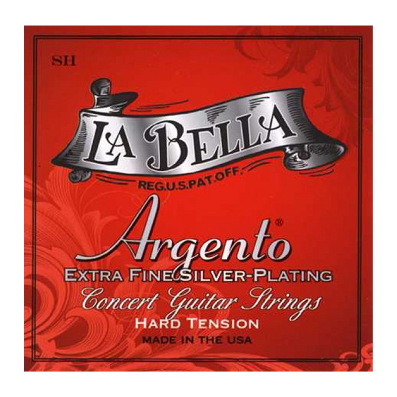قیمت خرید فروش سیم گیتار کلاسیک لابلا La Bella SH Argento Extra Fine Silver Plating – Hard Tension