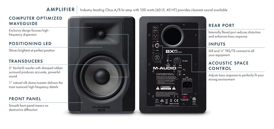 اسپیکر مانیتورینگ M-Audio BX5 D3