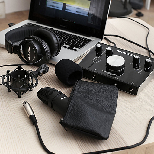 M-Audio M-Track 2x2 Vocal Studio Pro کارت صدا و پکیج استودیو