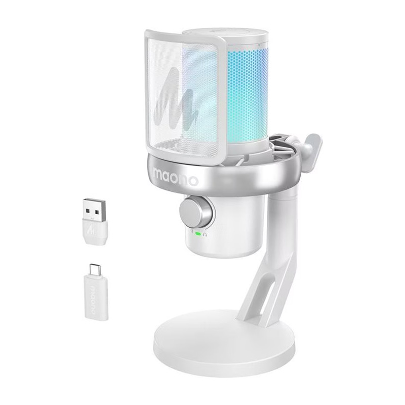 قیمت خرید فروش میکروفون یو اس بی ماونو Maono DM40 Pro White