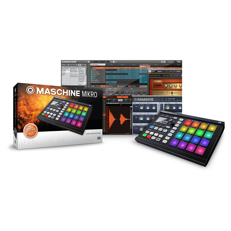 دی جی کنترلر نیتیو اینسترومنتز Native Instruments Maschine Mikro MKII Black