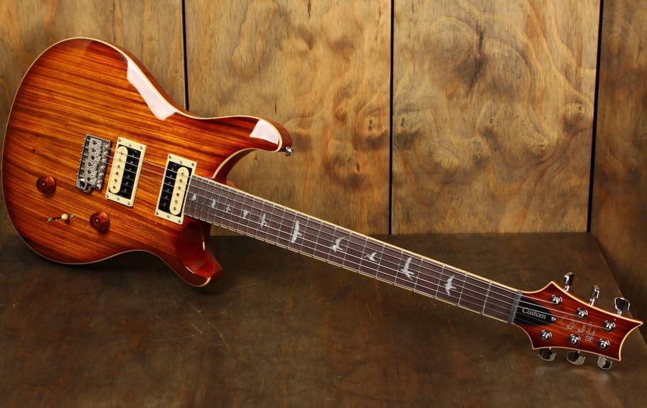 گیتار الکتریک PRS SE Custom 24 Exotic Zebrawood - Vintage Sunburst