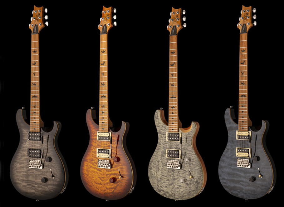 گیتار الکتریک PRS SE Custom 24 Limited Edition - Charcoal Burst with Roasted Maple Neck