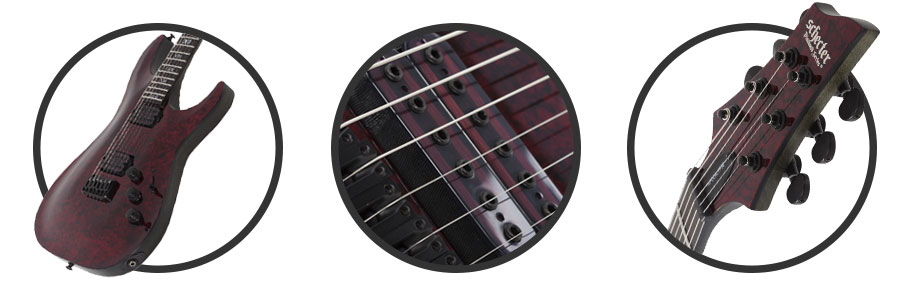 گیتار الکتریک Schecter C-1 Apocalypse Red Reign SKU #3055