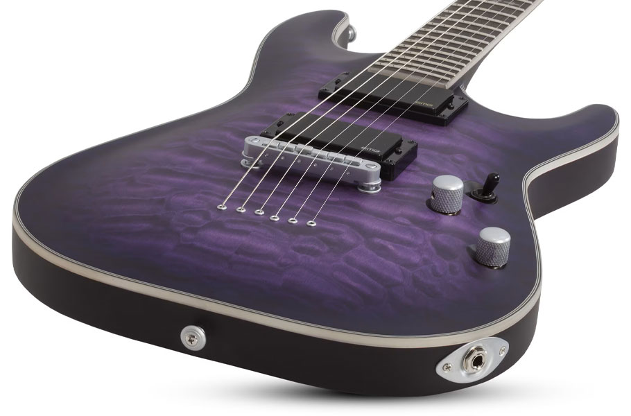 گیتار الکتریک Schecter C 1 Platinum Satin Purple Burst
