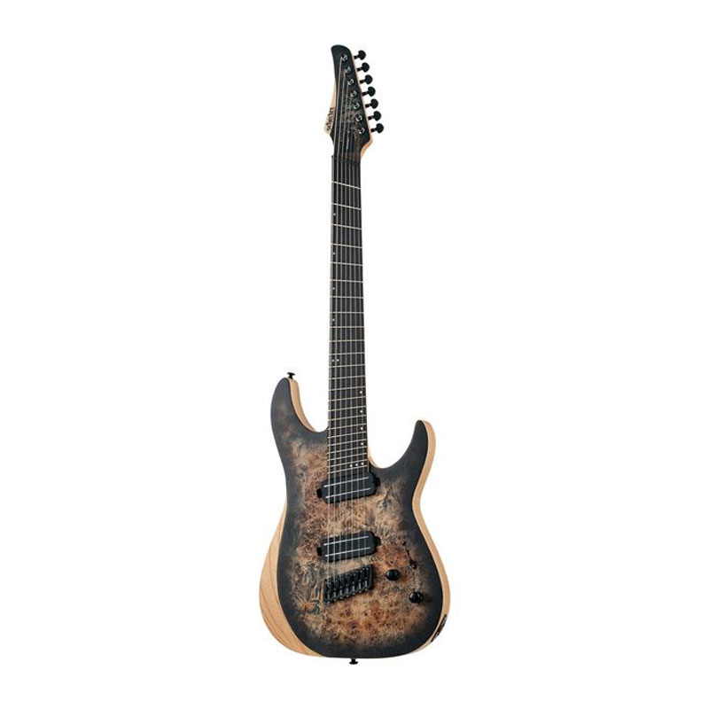 قیمت خرید فروش گیتار الکتریک شکتر Schecter Reaper-7 Multiscale - Satin Charcoal Burst SKU #1509