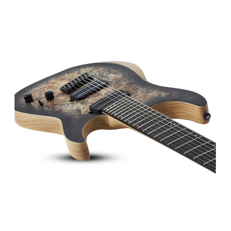 گیتار الکتریک شکتر Schecter Reaper-7 Multiscale - Satin Charcoal Burst SKU #1509