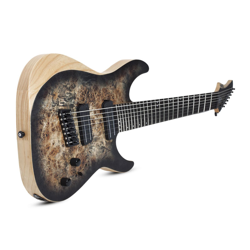 گیتار الکتریک شکتر Schecter Reaper-7 Multiscale - Satin Charcoal Burst SKU #1509