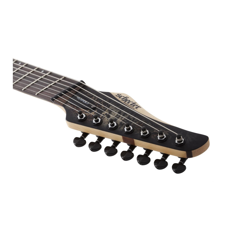 گیتار الکتریک شکتر Schecter Reaper-7 Multiscale - Satin Charcoal Burst SKU #1509