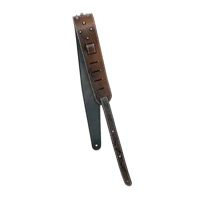 بند گیتار شاینینگ ساند Shining Sound Leather Strap Spike M01 Brown