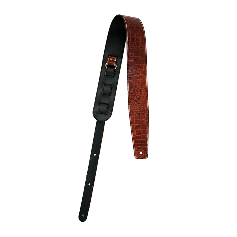 بند گیتار شاینینگ ساند Shining Sound LTH Guitar Strap Brown 03
