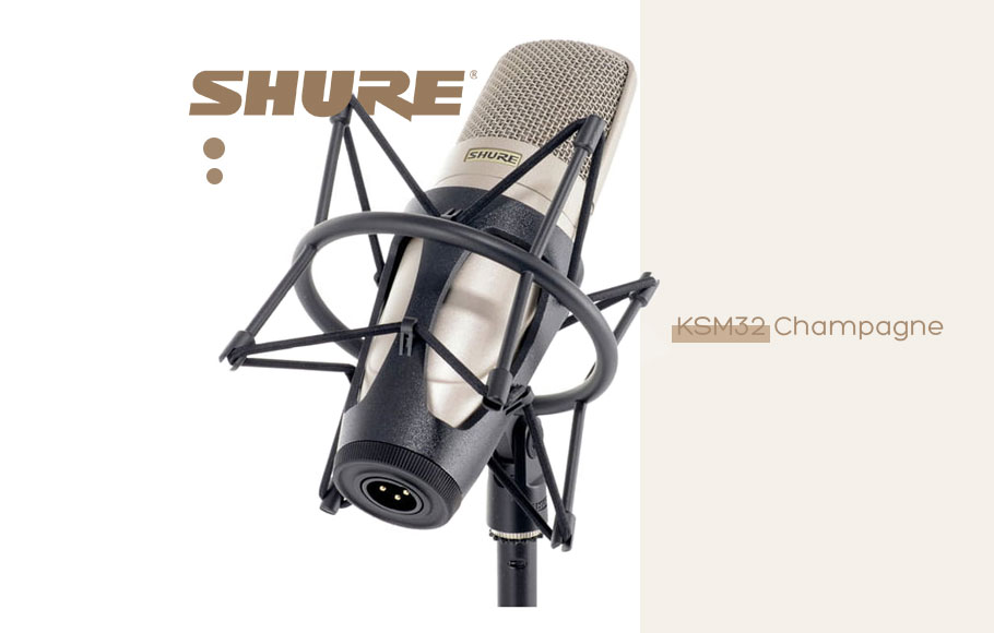 میکروفون استودیویی Shure KSM32 Champagne
