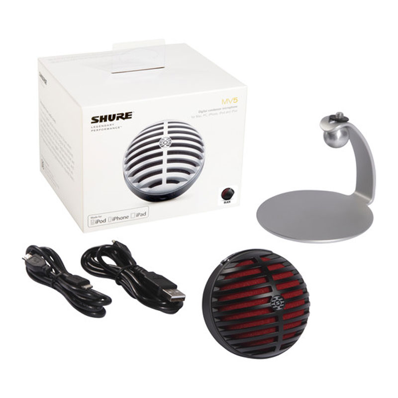 میکروفن یو اس بی شور Shure MV5 - Black