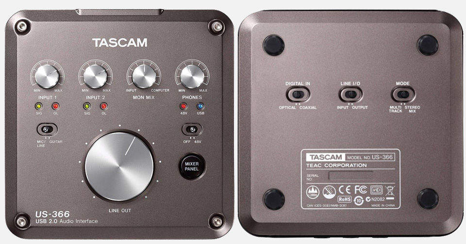 کارت صدا TASCAM US-366