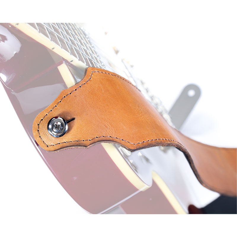 بند گیتار تی ام گروپ TM Group Leather Strap F01 - Honey Blonde