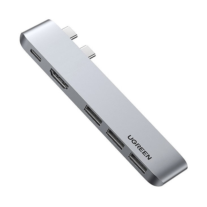 قیمت خرید فروش هاب یوگرین UGREEN 5-in-1 Multifunction Adapter 2xUSB-C to USB-C PD CM251 60559