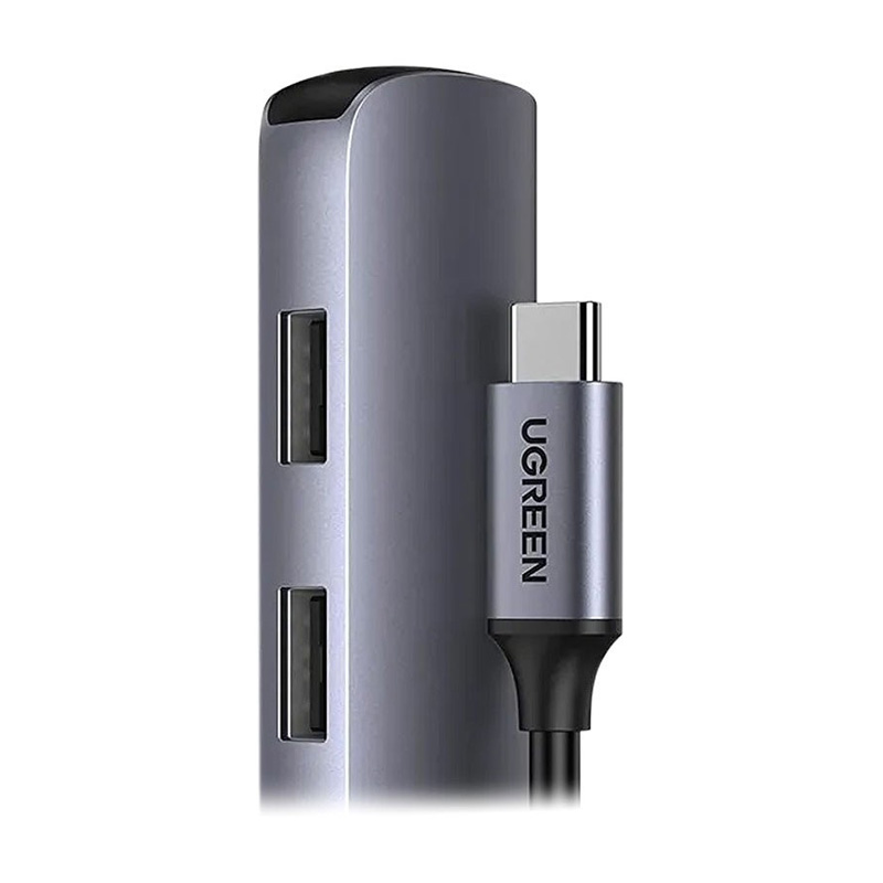 هاب یوگرین UGREEN 5-In-1 Multifunction Adapter USB-C to HDMI + 4xUSB 3.0 CM417 20197