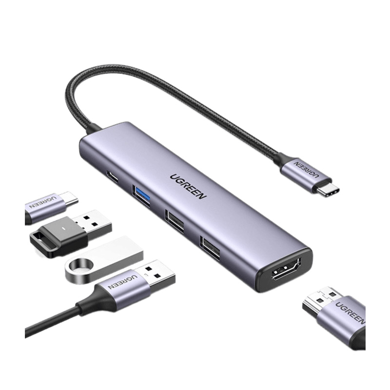 قیمت خرید فروش هاب یوگرین UGREEN 5-in-1 Multifunction Adapter USB-C to HDMI CM478 15495