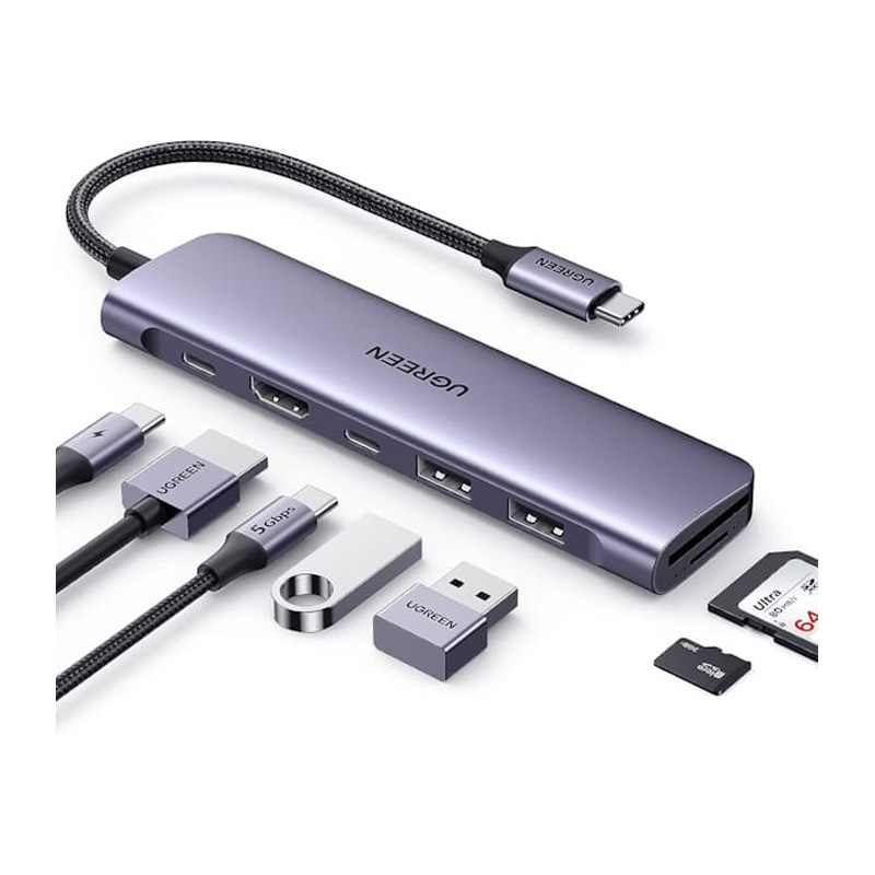قیمت خرید فروش هاب یوگرین UGREEN 7-in-1 Multifunction Adapter CM195 15214