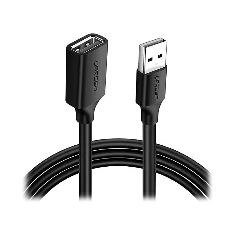 کابل رابط یوگرین UGREEN USB 2.0 A Male to Female Extension Cable 5m Black US103 10318