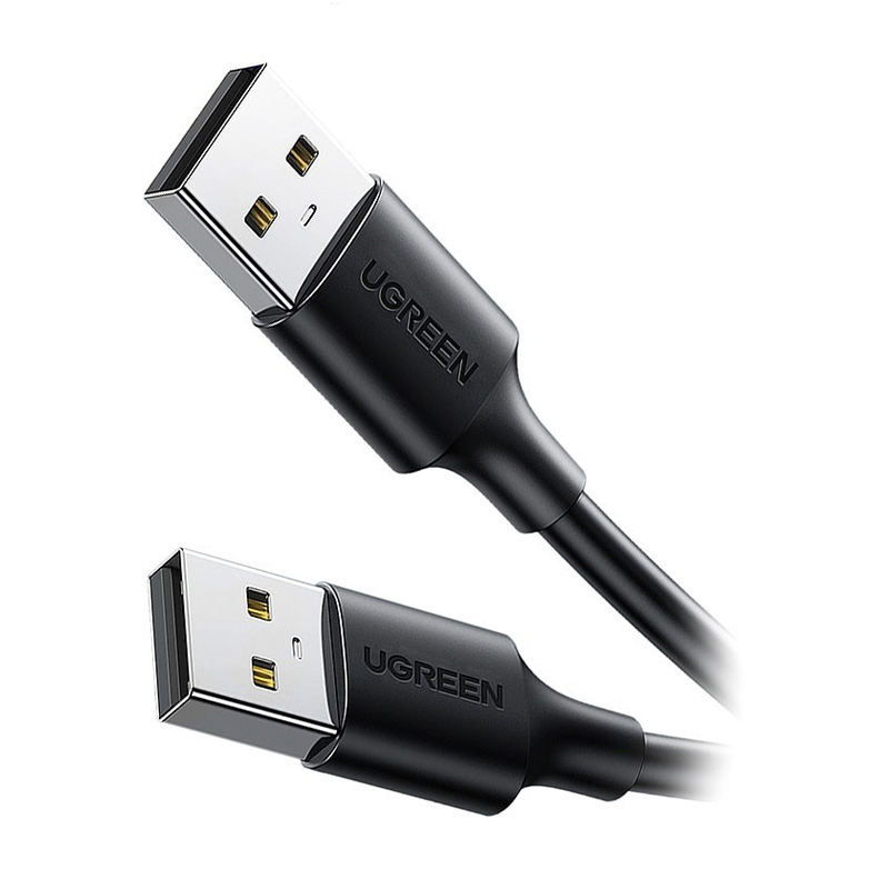 کابل رابط یوگرین UGREEN USB 2.0 A Male to Male Cable 3m Black US102 30136