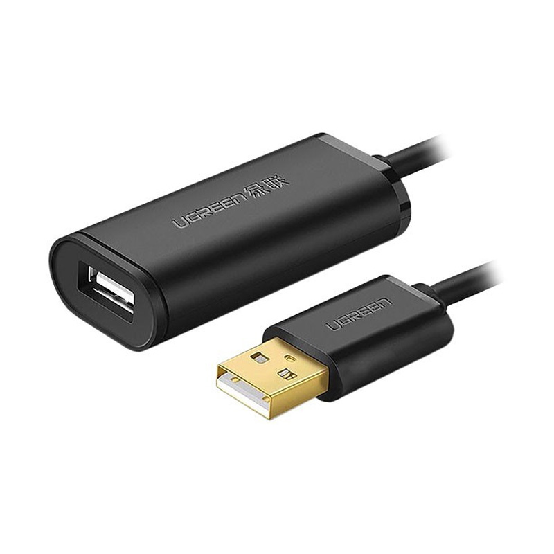قیمت خرید فروش کابل رابط یوگرین UGREEN USB 2.0 Active Extension Cable With Chipset 15m Black US121 10323