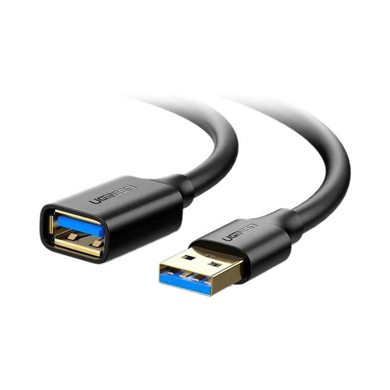 کابل رابط یوگرین UGREEN USB 3.0 A Male to Female Extension Cable 0.5m Black US129 30125