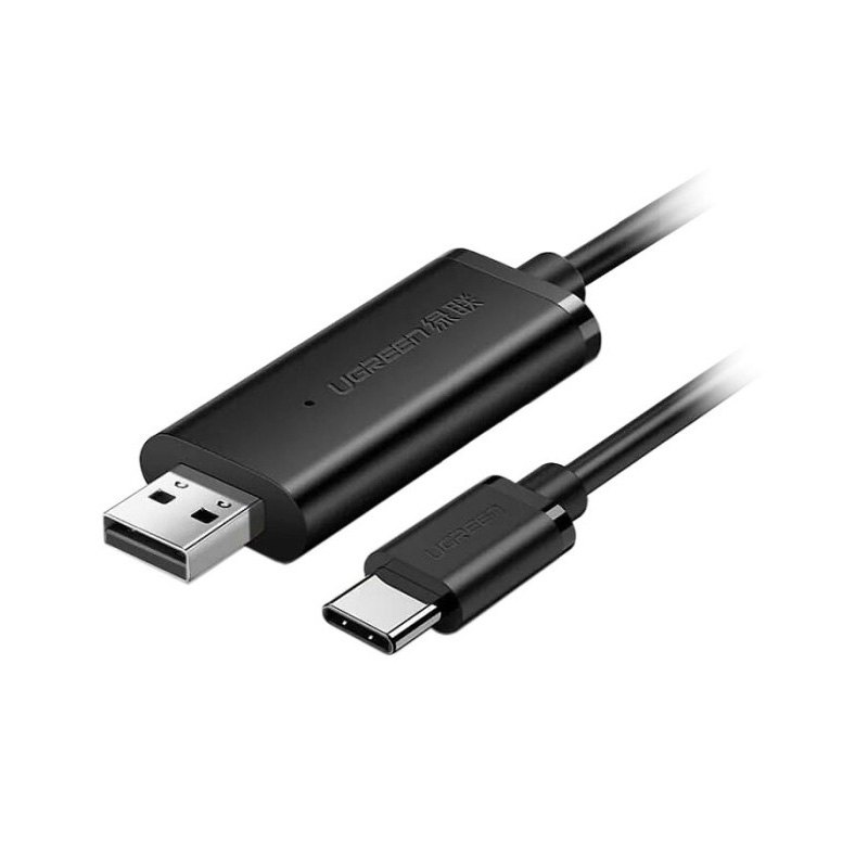 قیمت خرید فروش کابل رابط یوگرین UGREEN USB A Male to USB C Cable 2.0 Data Link Cable 2m US318 70420