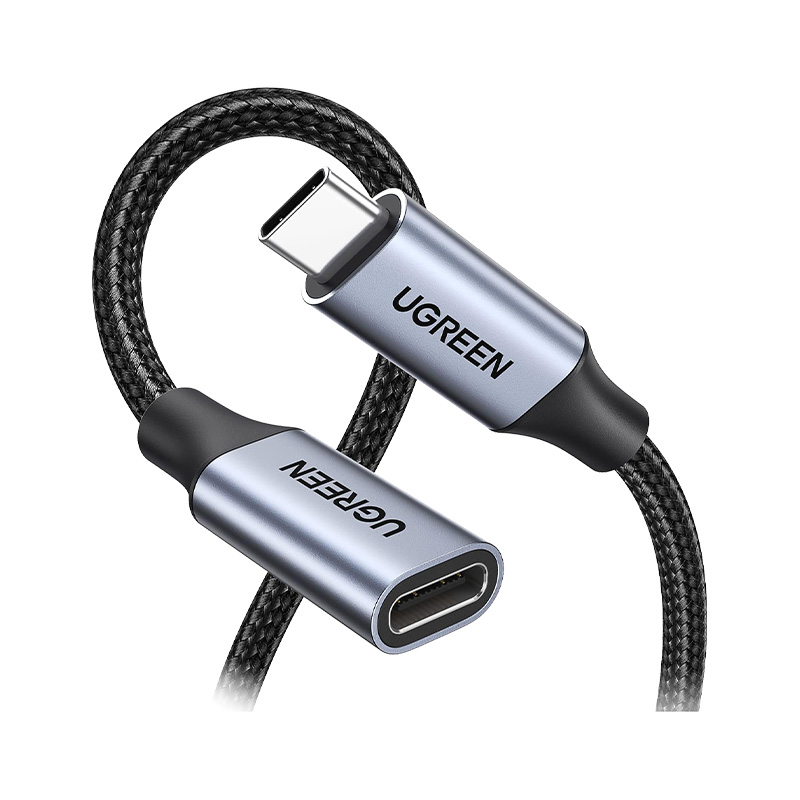 کابل رابط یوگرین UGREEN USB-C 3.1 Extension Cable Dark Gray 1m US372 30205