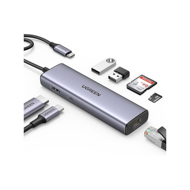قیمت خرید فروش هاب یوگرین UGREEN USB-C 7-In-1 Multifunction Adapter CM512