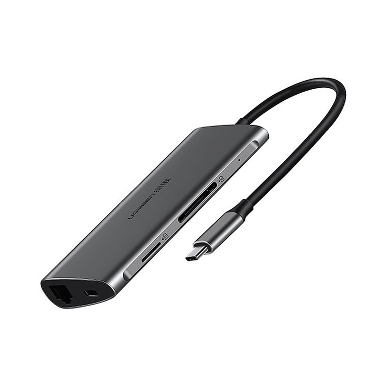 قیمت خرید فروش هاب یوگرین UGREEN USB-C to 3*USB 3.0 8-In-1 Multifunctional Adaptor CM121 50538