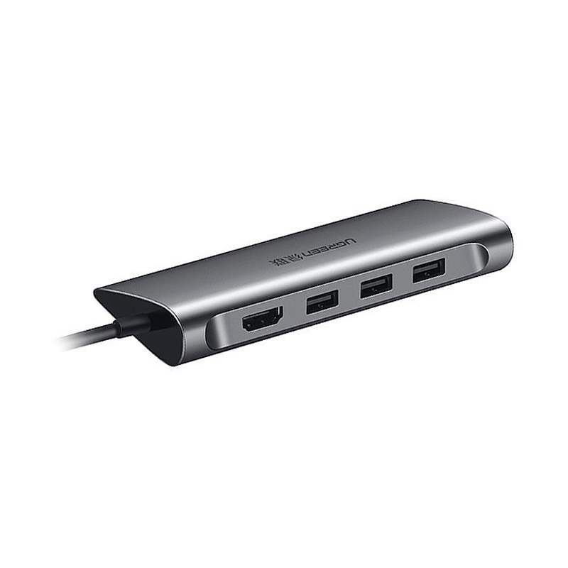 هاب یوگرین UGREEN USB-C to 3*USB 3.0 8-In-1 Multifunctional Adaptor CM121 50538