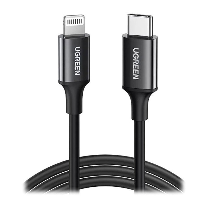 کابل رابط یوگرین UGREEN USB C to Lightning 1m Black US171