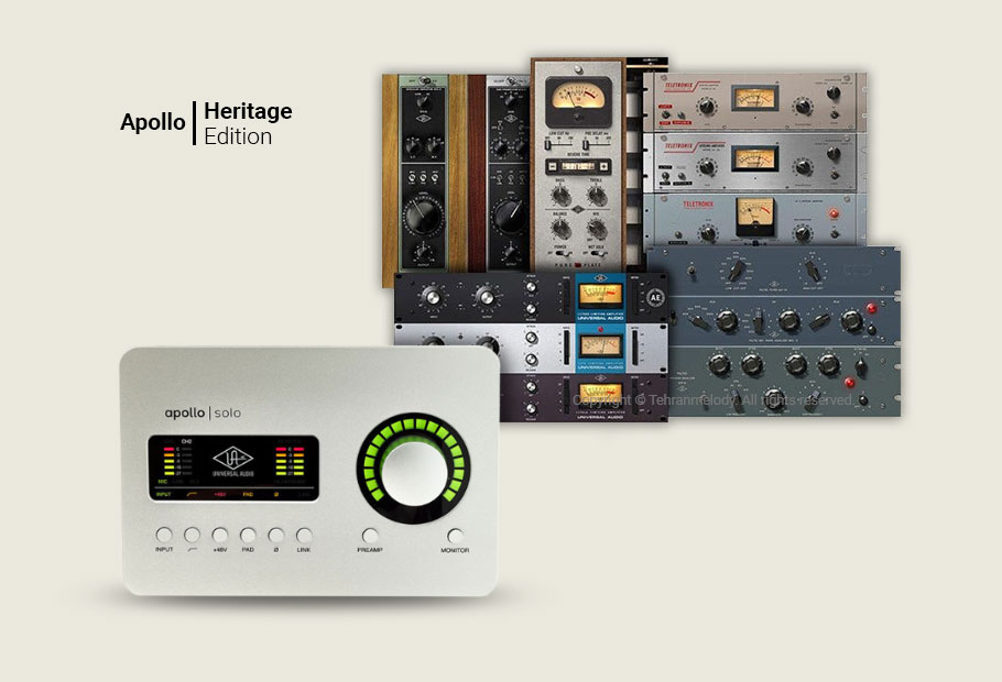 کارت صدا Universal Audio Apollo Solo Thunderbolt Heritage Edition